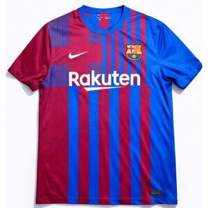 Nike FC Barcelona Home Jersey Rakuten Blue Red Large